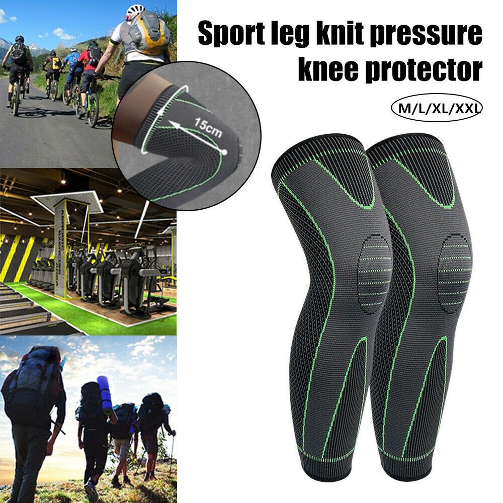 Compression Knee Sleeve - สนับเข่าสนับเข่าแผ่นรัดเข่าแบบยาวเต็มขาปลอกข้ออักเสบเล่นกีฬาวิ่งออกกำลังกาย