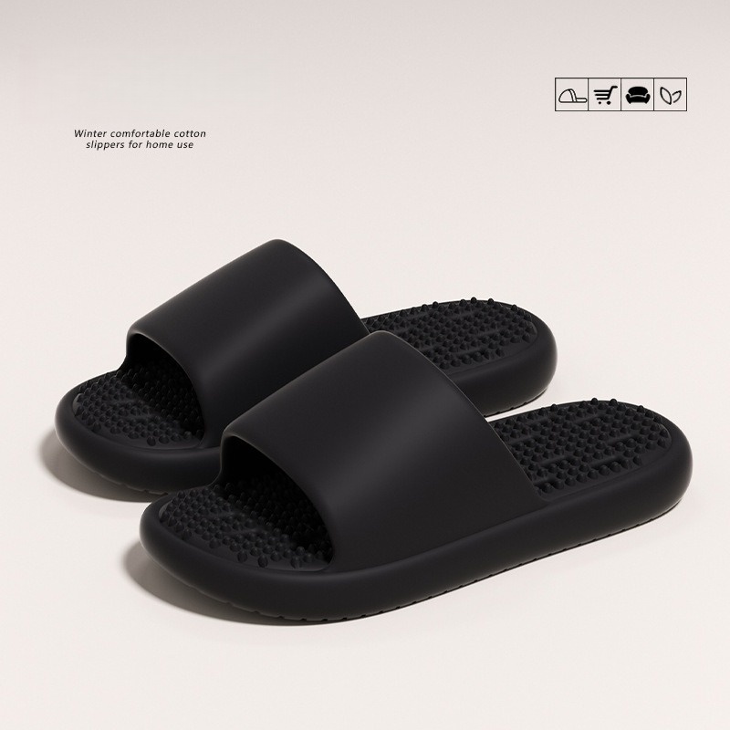 Foot Bath Massager - รองเท้าแตะแบบสวมสำหรับคู่รักชายหญิง สไตล์ลำลองสำหรับฤดูใบไม้ผลิและฤดูร้อน แบบเจาะรู แห้งเร็ว พื้นนุ่ม EVA