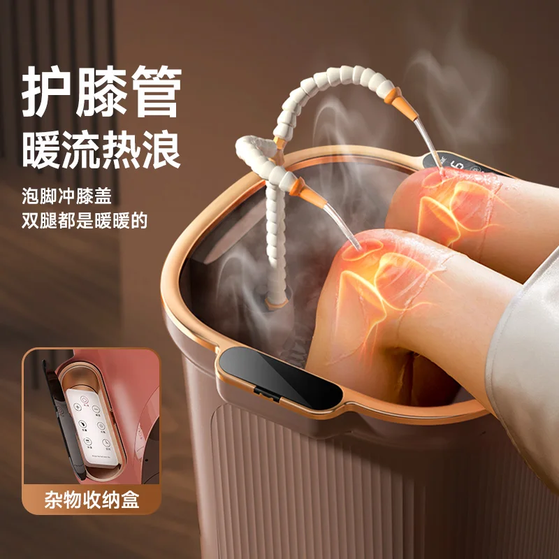 Foot Bath Massager - อ่างแช่เท้าแบบอุ่นในบ้าน อัตโนมัติเต็มรูปแบบ ควบคุมอุณหภูมิคงที่ พร้อมระบบนวดไฟฟ้า ความลึกสูง ครอบคลุมถึงน่องและเข่า