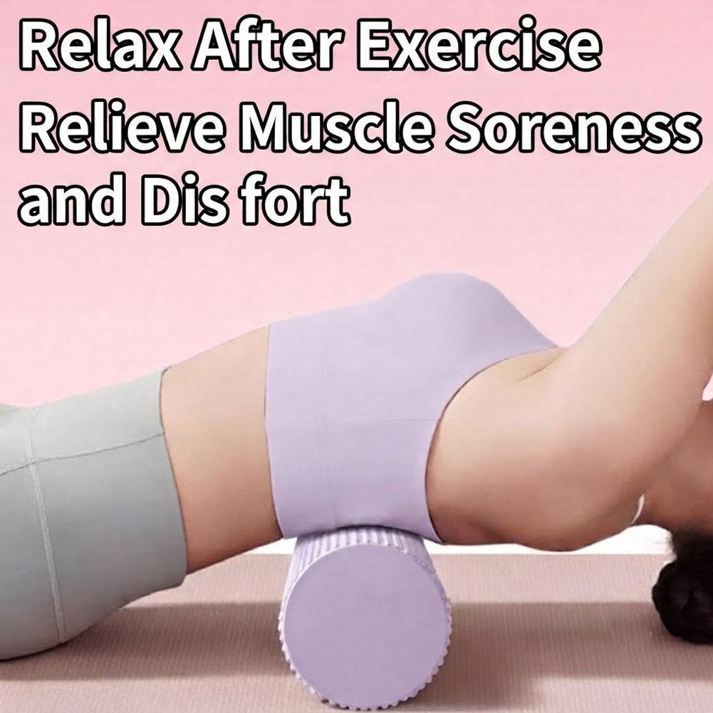 Health Wellness And Fitness - ลูกกลิ้งโฟมโยคะ EVA ความหนาแน่นสูง ลูกกลิ้งโยคะพิลาทิส ลูกกลิ้งโฟมออกกำลังกาย ลูกกลิ้งนวดหลัง