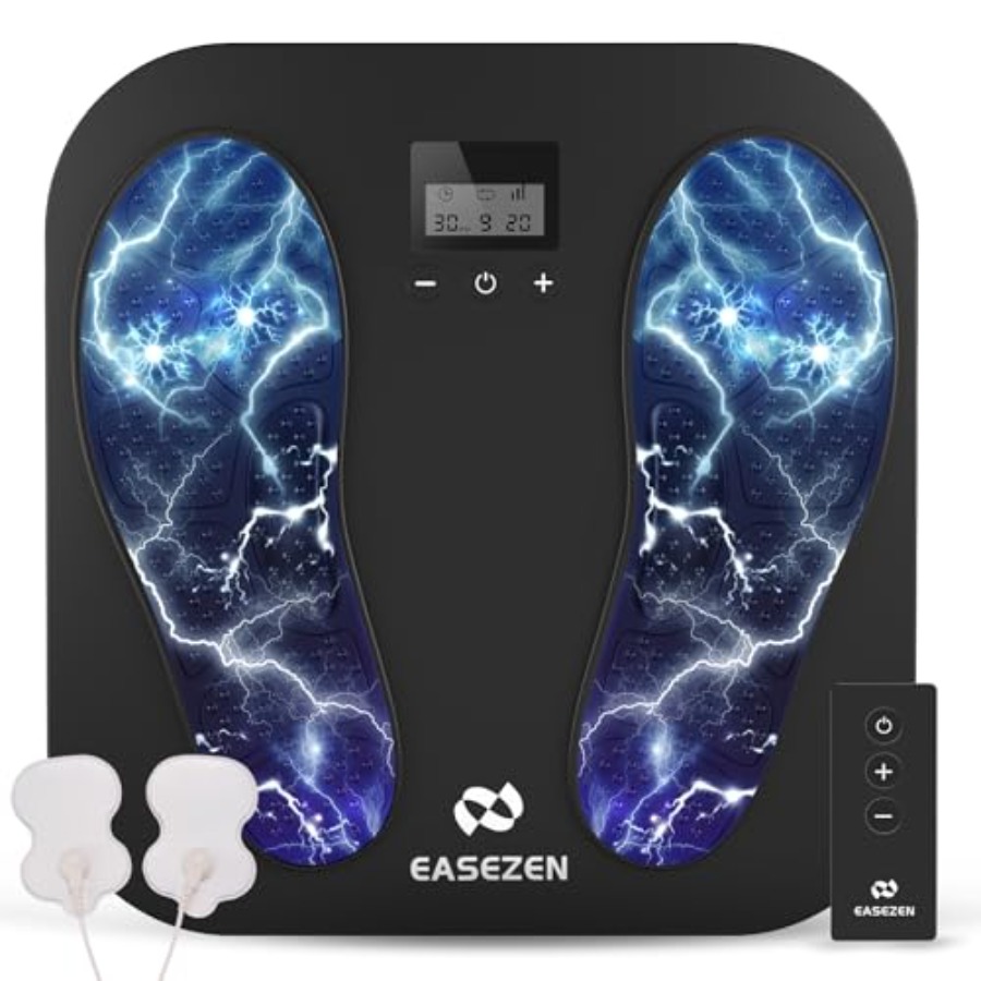 Ems Foot Massager - เครื่องนวดเท้าสำหรับโรคระบบประสาท: เครื่องกระตุ้น TENS/EMS แบบชาร์จได้, 10 โหมด