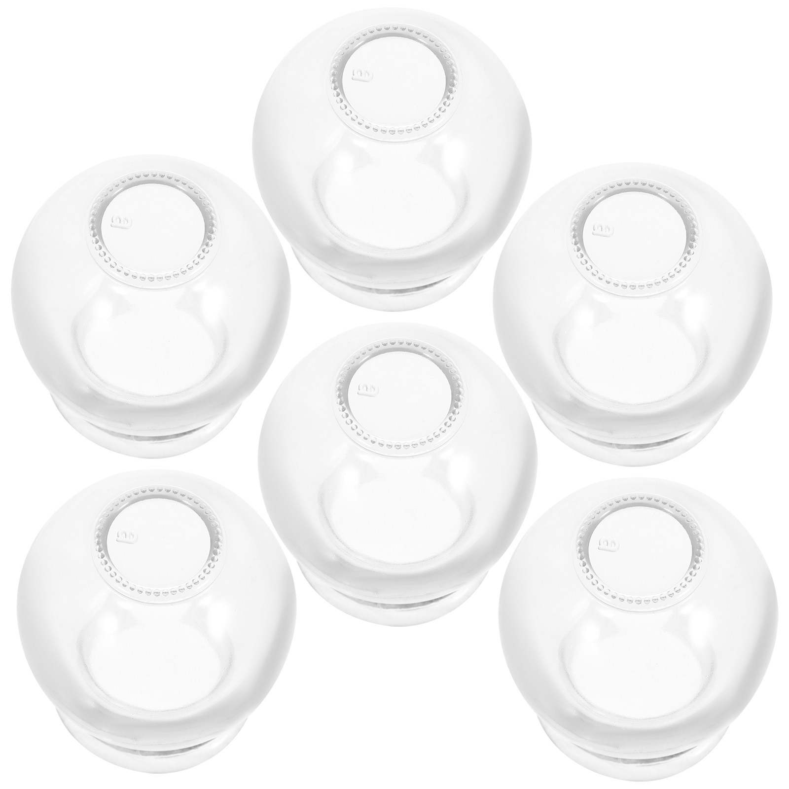 Cupping Therapy Set - ชุดถ้วยนวดแก้ว 6 ชิ้น สำหรับบรรเทาอาการปวดกล้ามเนื้อ กระตุ้นการไหลเวียนโลหิต นวดระบายน้ำเหลือง