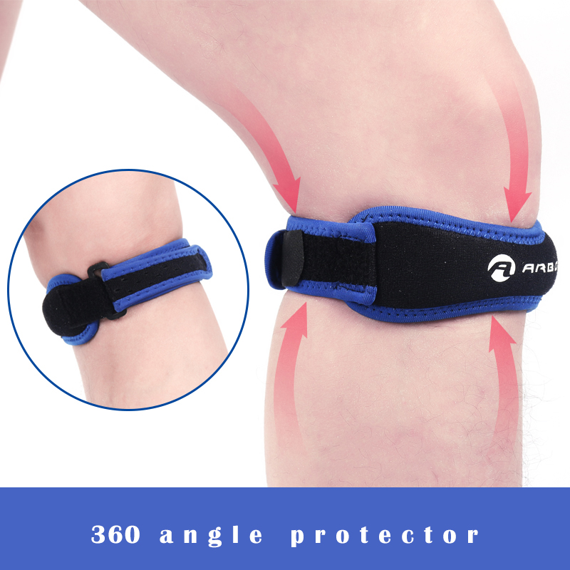 Compression Knee Sleeve - 1 PC เข่า Patellar Tendon เข่าสนับสนุนสายรัดรั้งปรับ