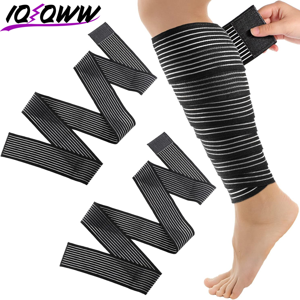 Compression Knee Sleeve - 1PCS 40-300 ซม.การบีบอัดผ้าพันแผล Protector เข่าสนับสนุนรั้งกีฬาสายรัดข้อศอกยืดหยุ่นขาแถบ Elast