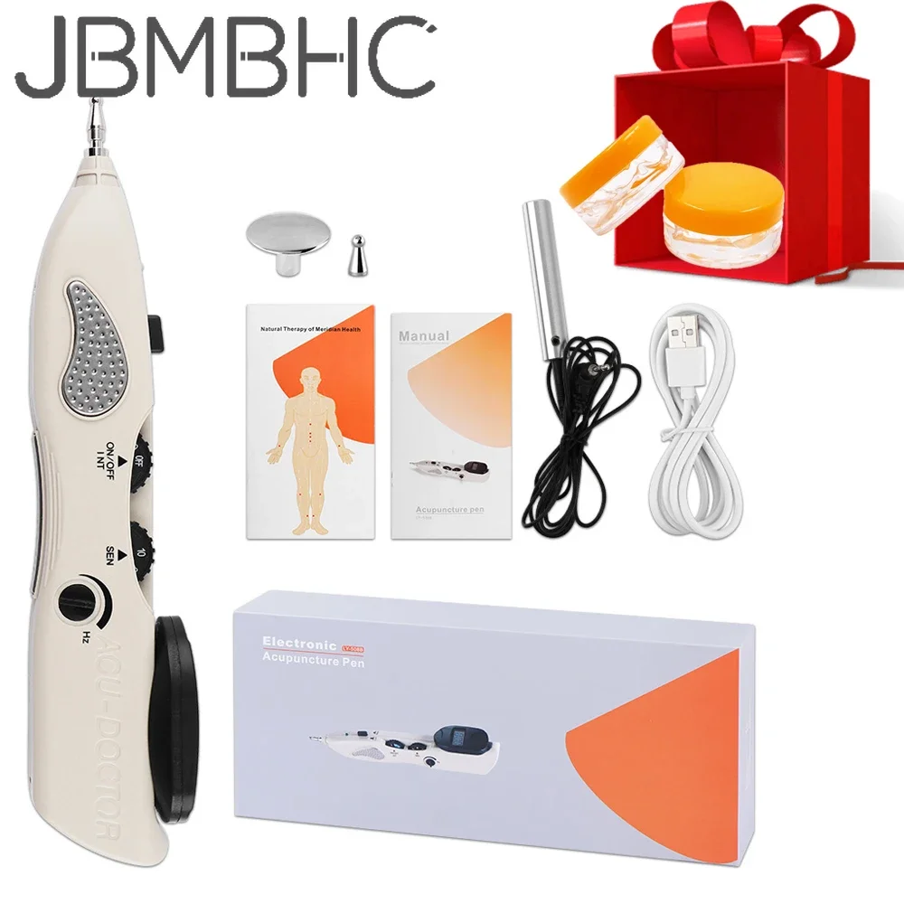 Foot Bath Massager - สมาร์ทฝังเข็มปากกาไฟฟ้านวด Meridian ค้นหาจุดฝังเข็มนวดชีพจรผ่อนคลายกลับคอเท้า Body Massager