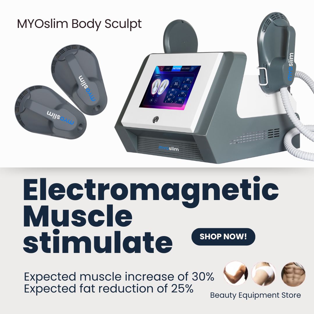 Health With Wellness - เครื่องสร้างกล้ามเนื้อ EMS MYOslim กำจัดไขมัน 2 หัวจับ