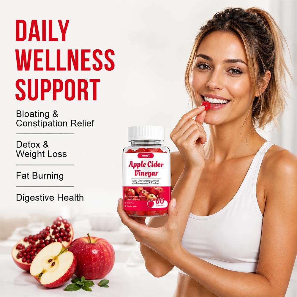เยลลี่น้ำส้มสายชูหมักแอปเปิ้ลผ - Health Wellness Gummies บทวิจารณ์และราคา