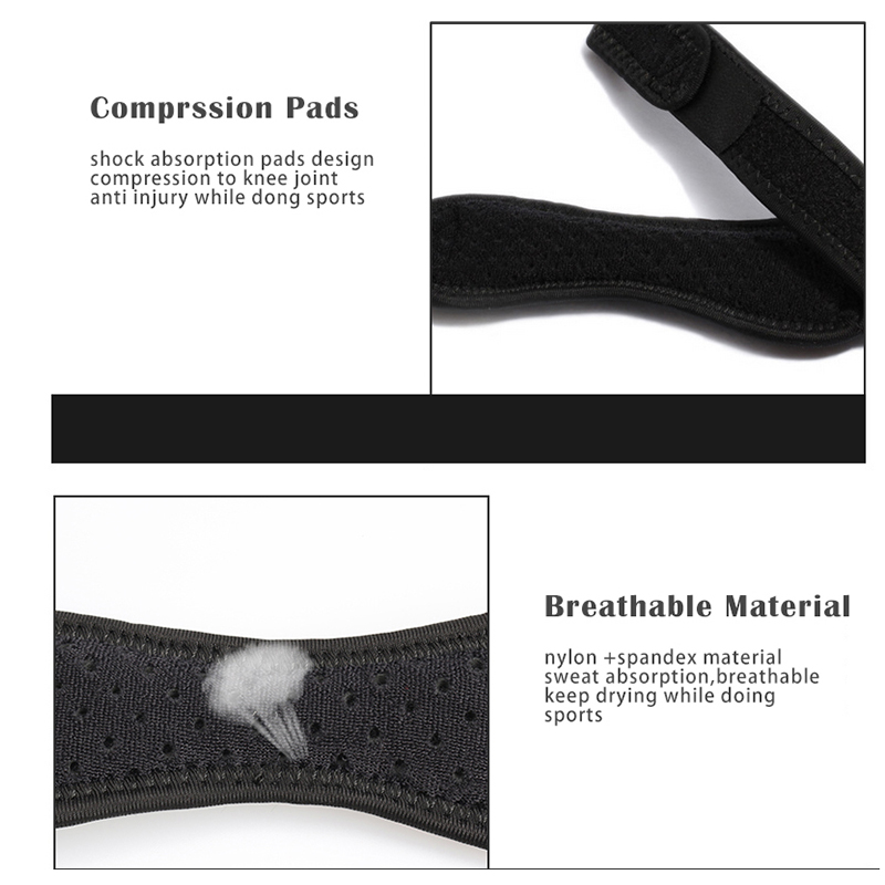 สายรัดพยุงเข่าแบบปรับได้ 1 ชิ้ - Compression Knee Sleeve บทวิจารณ์และราคา