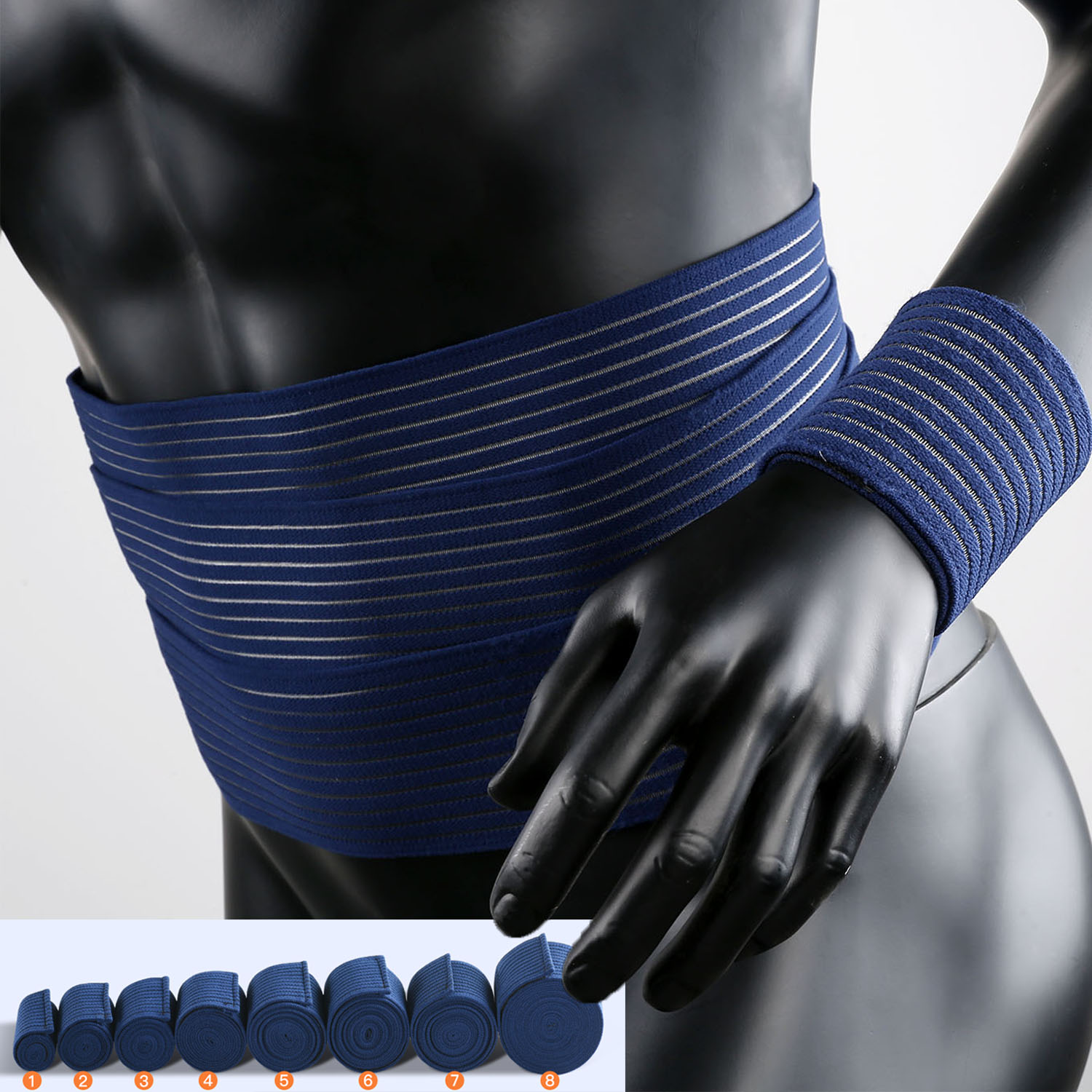 1 PC เทปผ้าพันแผลการบีบอัดข้อเ - Compression Knee Sleeve บทวิจารณ์และราคา