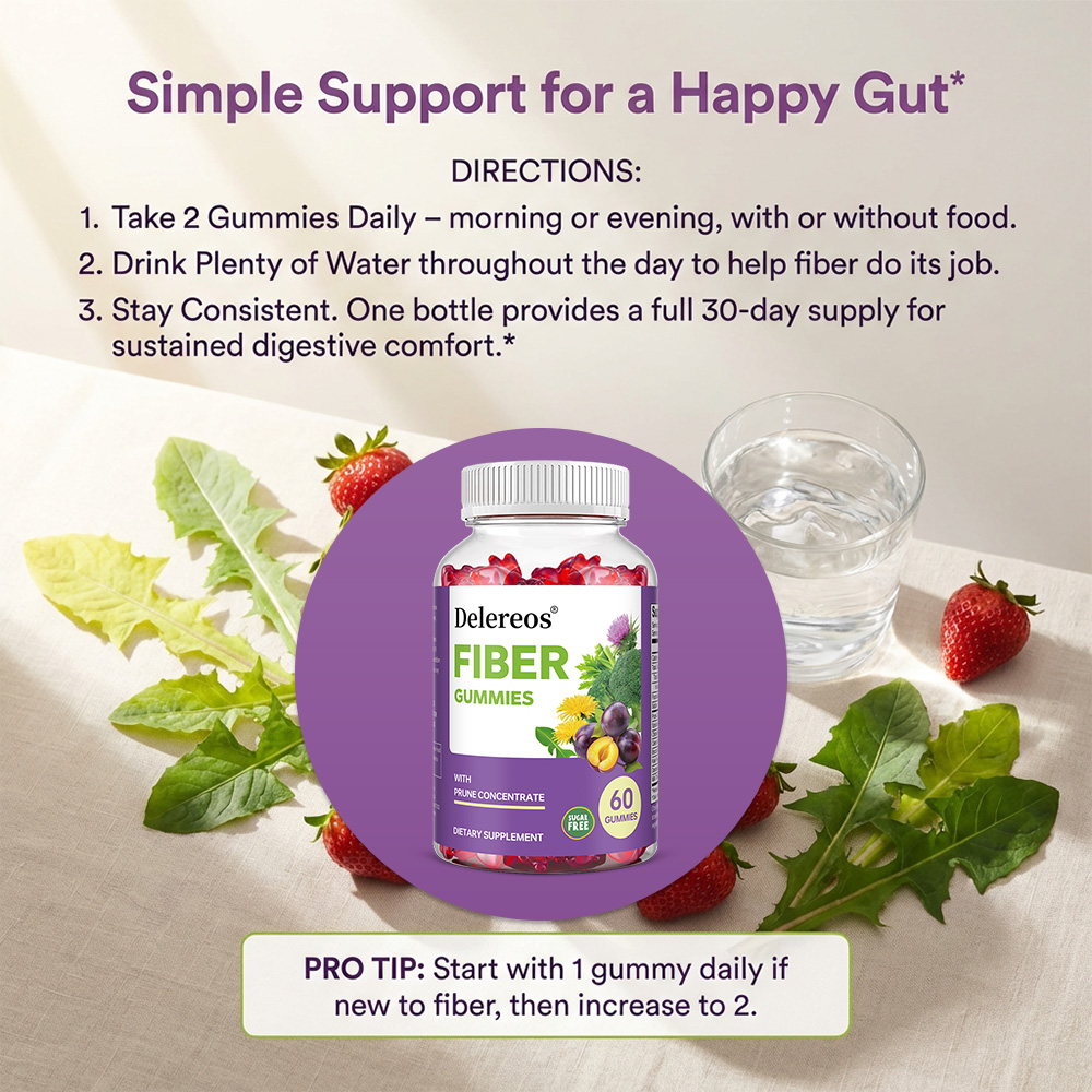 เยลลี่ไฟเบอร์พรีไบโอติกแบบไม่ม - Health Wellness Gummies บทวิจารณ์และราคา