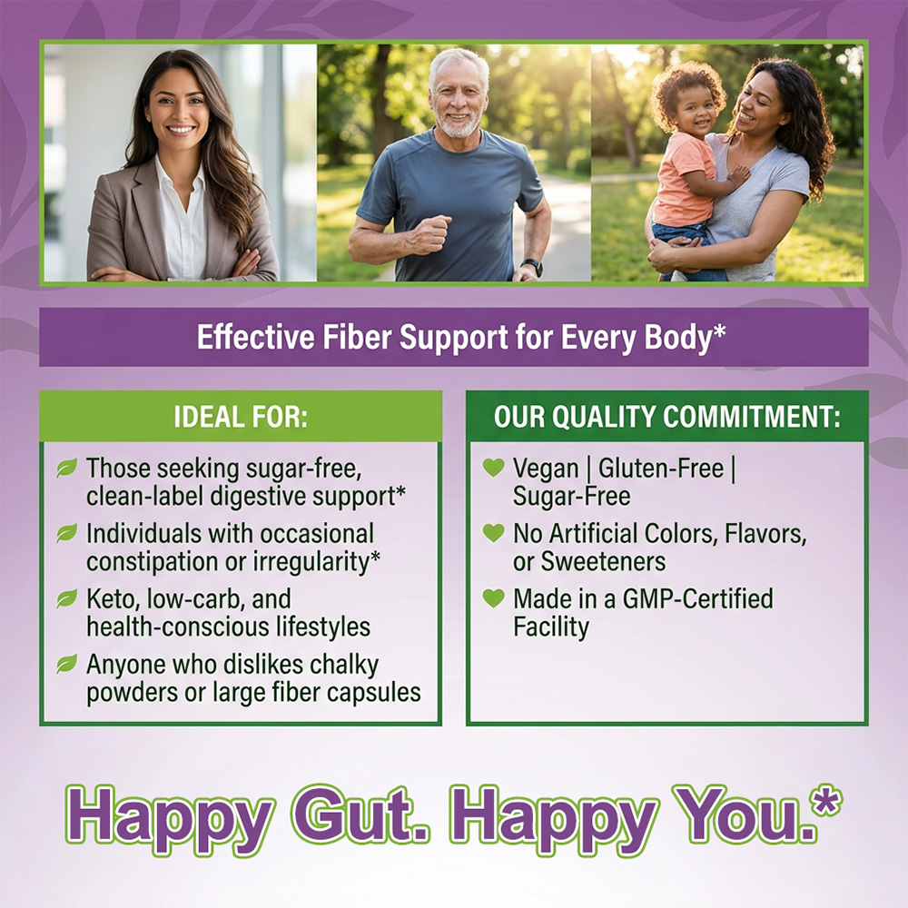 เยลลี่ไฟเบอร์พรีไบโอติกแบบไม่ม - Health Wellness Gummies บทวิจารณ์และราคา