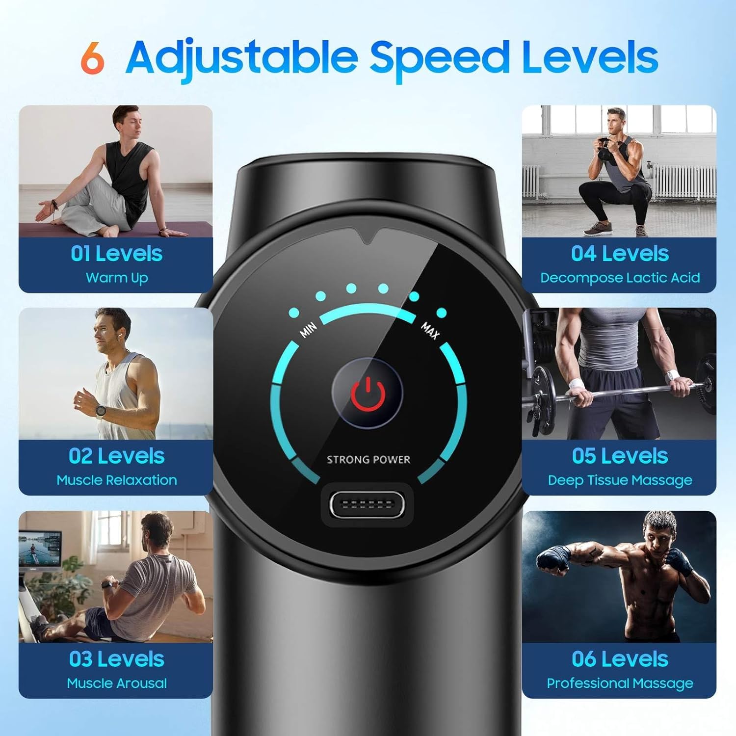 ปืนนวดกล้ามเนื้อแบบใหม่ ปี 202 - Health Wellness And Fitness บทวิจารณ์และราคา