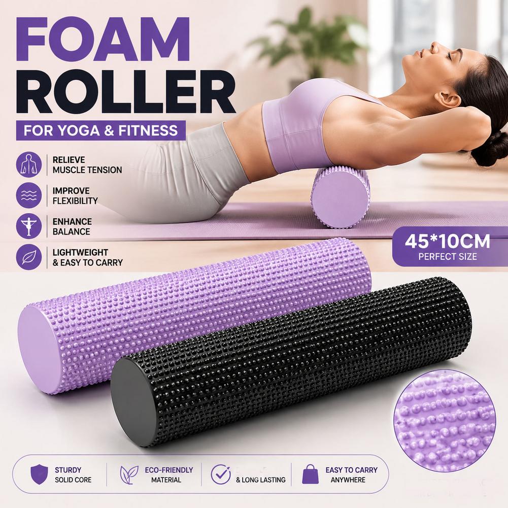 ลูกกลิ้งโฟมโยคะ EVA ความหนาแน่ - Health Wellness And Fitness บทวิจารณ์และราคา