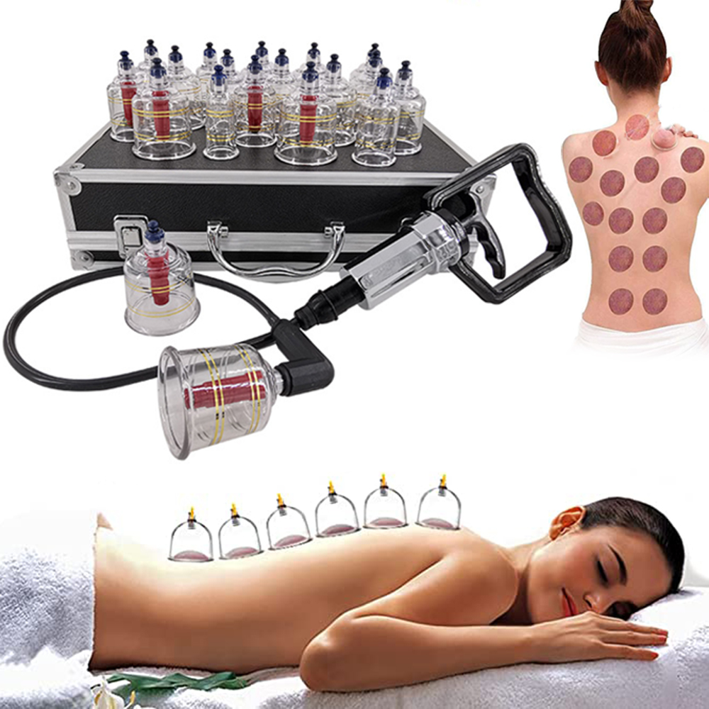 ชุดถ้วยบำบัด17กระป๋องเครื่องนว - Cupping Therapy Set บทวิจารณ์และราคา