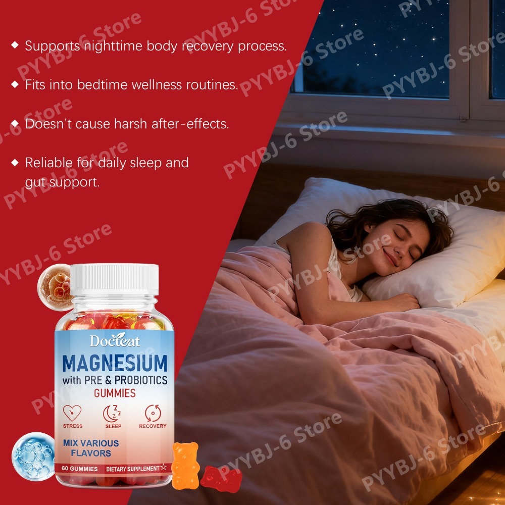 แมกนีเซียมกัมมี่ ผสมพรีและโปรไ - Health Wellness Gummies บทวิจารณ์และราคา