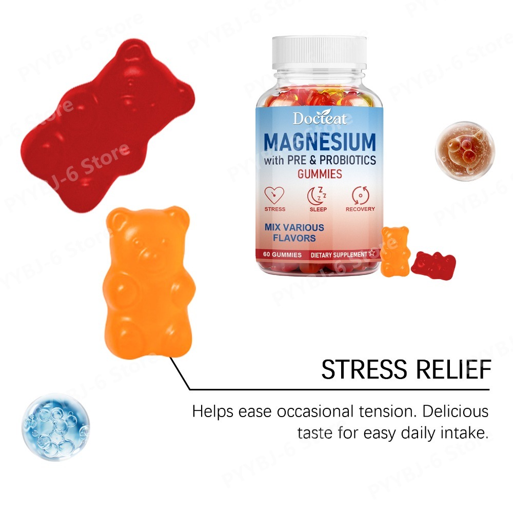แมกนีเซียมกัมมี่ ผสมพรีและโปรไ - Health Wellness Gummies บทวิจารณ์และราคา