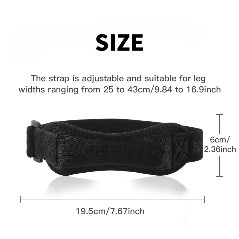 สายรัดพยุงเข่าแบบปรับได้ 1 ชิ้ - Compression Knee Sleeve บทวิจารณ์และราคา