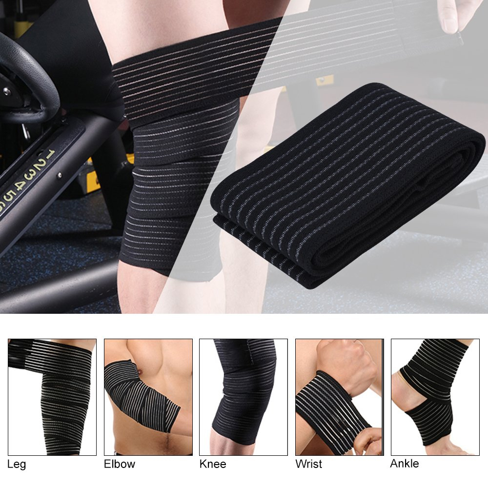1PCS 40-300 ซม.การบีบอัดผ้าพัน - Compression Knee Sleeve บทวิจารณ์และราคา