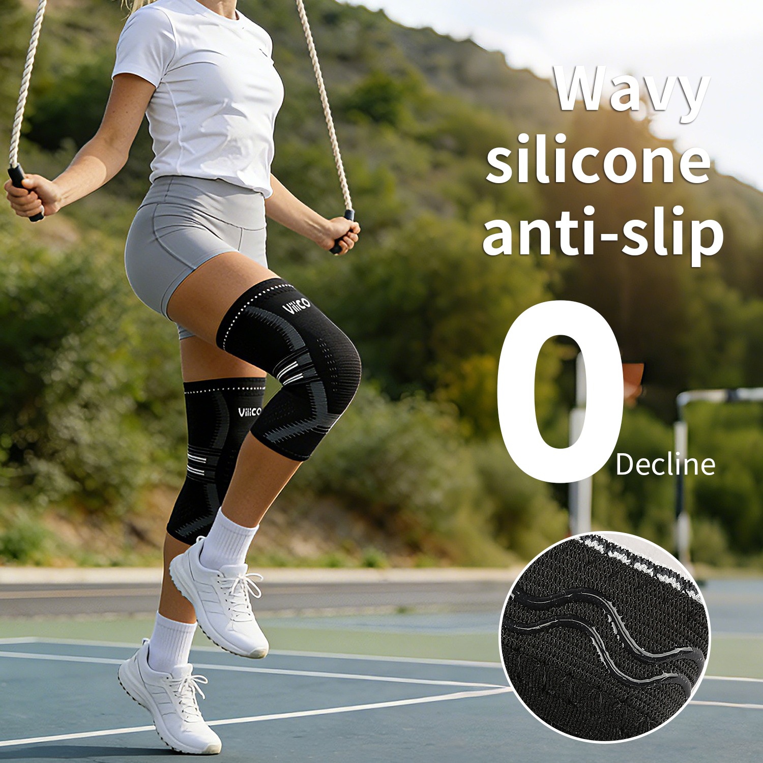 อุปกรณ์พยุงเข่า 1 ชิ้น สำหรับผ - Compression Knee Sleeve บทวิจารณ์และราคา