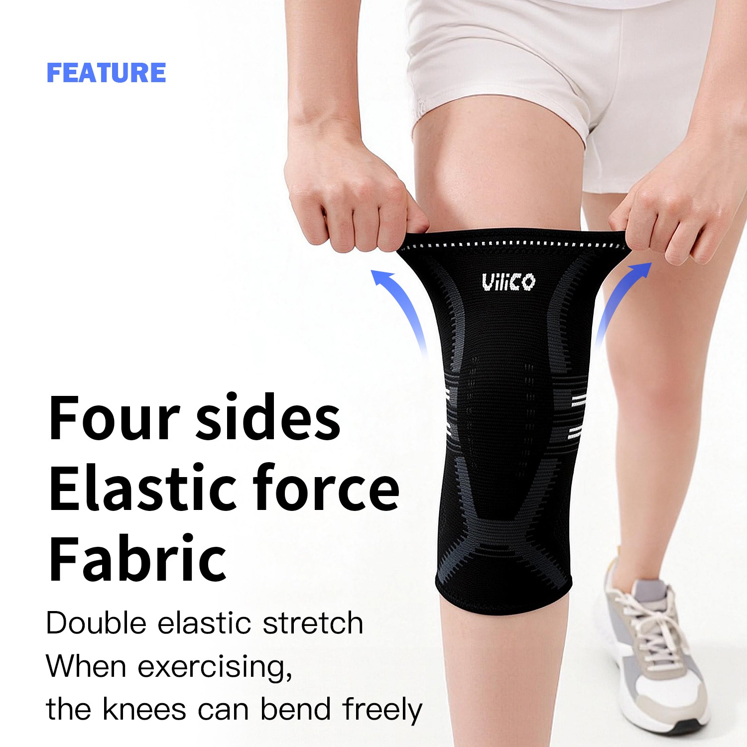 อุปกรณ์พยุงเข่า 1 ชิ้น สำหรับผ - Compression Knee Sleeve บทวิจารณ์และราคา