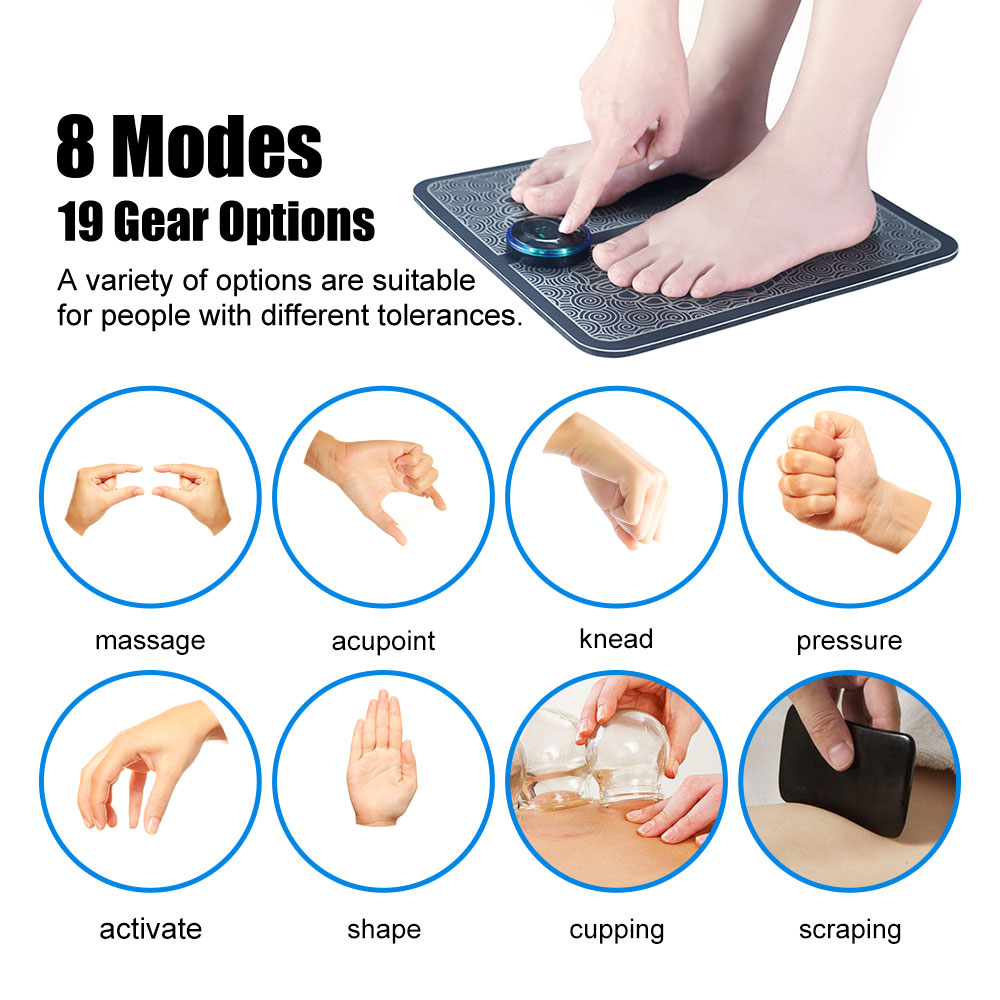 EMS แผ่นนวดเท้ากายภาพบําบัด Mu - Ems Foot Massager บทวิจารณ์และราคา